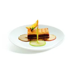 LUMINARC Assiette coupe plate rond blanc verre opal Ø 19 cm Diwali Best