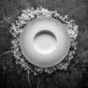 Assiette coupe plate rond blanc porcelaine de limoges Ø 32 cm L' Fragment - DEGRENNE Discount