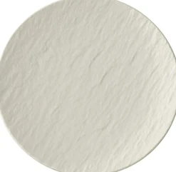 VILLEROY & BOCH Assiette coupe plate rond blanc porcelaine Ø 16 cm The Rock Discount