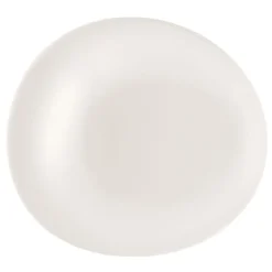 Assiette coupe plate rond blanc porcelaine bone china 20,2x18,4 cm Pose - RAK
