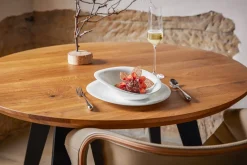 Assiette coupe plate rond blanc porcelaine bone china 20,2x18,4 cm Pose - RAK