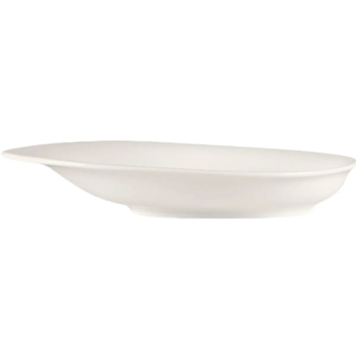 Assiette coupe plate rond blanc porcelaine bone china 14,3x12,4 cm Pose - RAK Clearance
