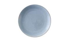 DUDSON Assiette coupe plate rond bleu grès émaillé Ø 29,5 cm Evo Azure Hot