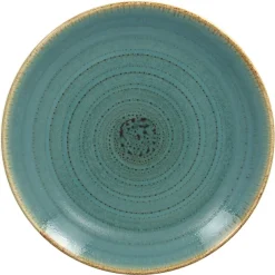 RAK Assiette coupe plate rond bleu porcelaine vitrifiée Ø 20,9 cm Twirl Hot