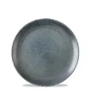 Assiette coupe plate rond bleu porcelaine vitrifiée Ø 16,5 cm Astro - CHURCHILL Discount