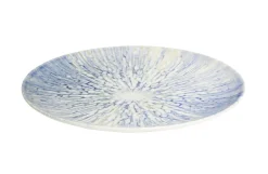 Assiette coupe plate rond bleu porcelaine Ø 26 cm Coral - ESSENTIALS COLLECTION