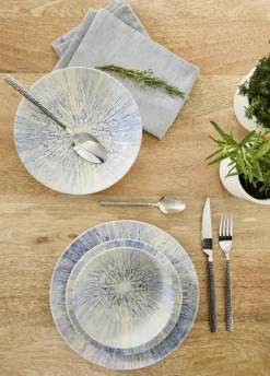 Assiette coupe plate rond bleu porcelaine Ø 26 cm Coral - ESSENTIALS COLLECTION