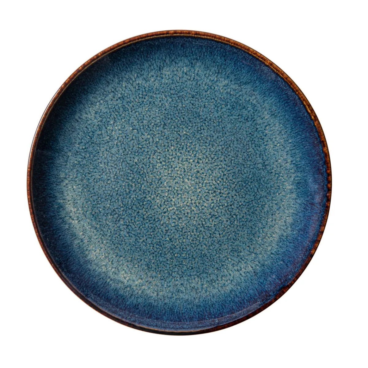 ACCOLADE Assiette coupe plate rond bleu foncé porcelaine Ø 24 cm Seablue Clearance