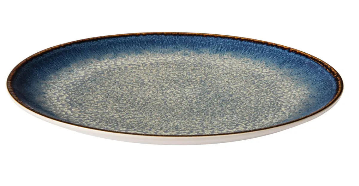 ACCOLADE Assiette coupe plate rond bleu foncé porcelaine Ø 27 cm Seablue Discount