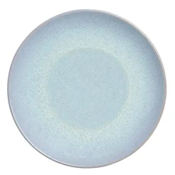 ACCOLADE Assiette coupe plate rond bleu porcelaine Ø 21 cm Azure Outlet