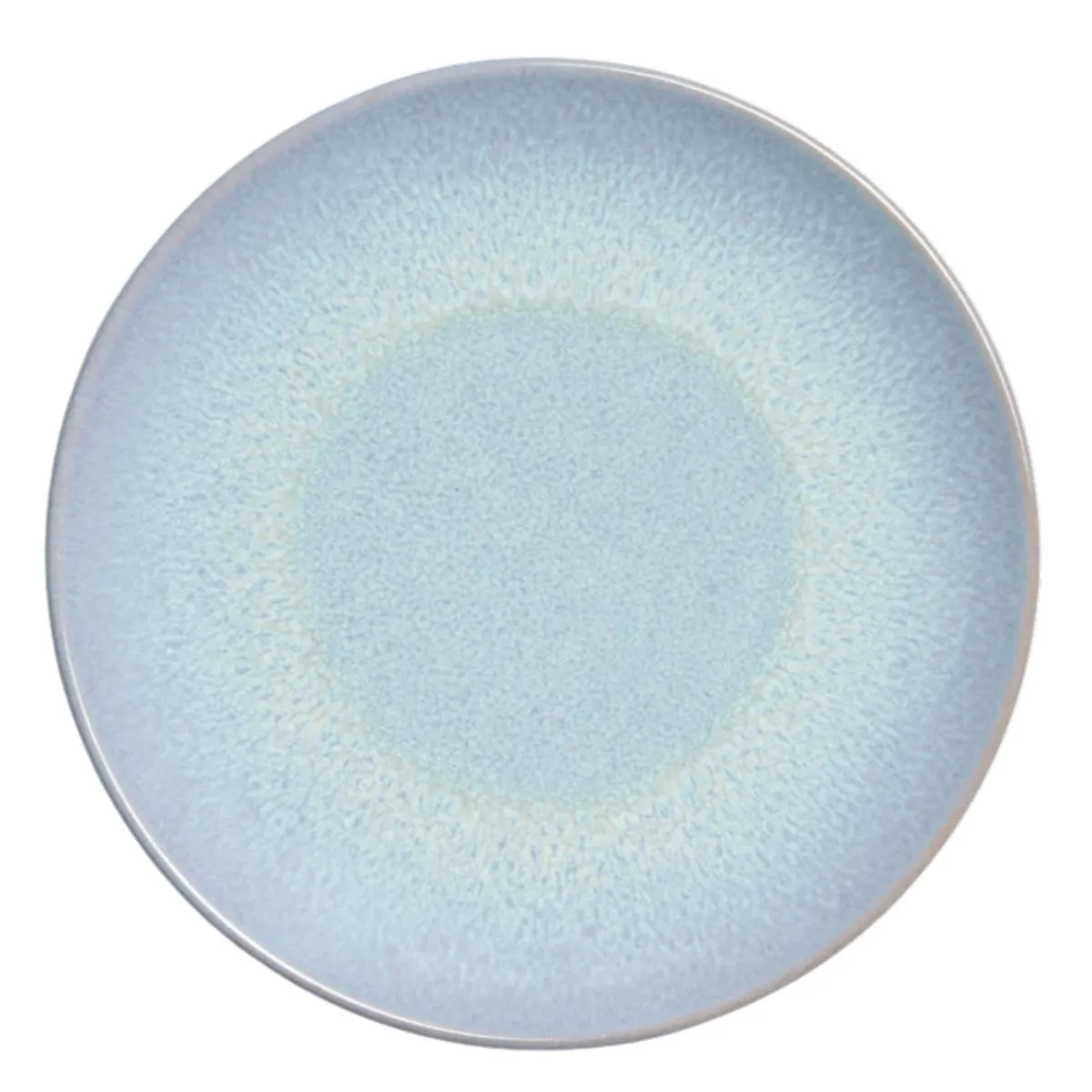 ACCOLADE Assiette coupe plate rond bleu porcelaine Ø 21 cm Azure Outlet