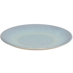 ACCOLADE Assiette coupe plate rond bleu porcelaine Ø 21 cm Azure Outlet