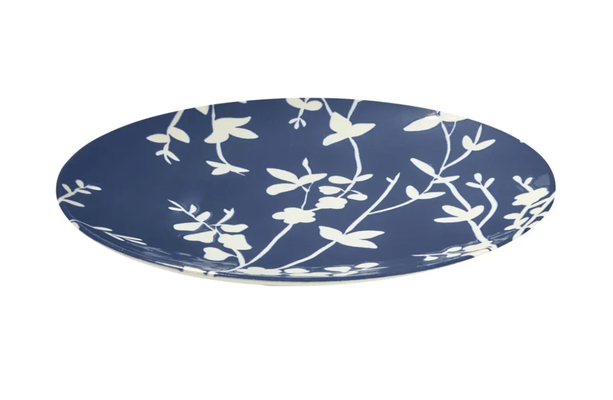 Assiette coupe plate rond bleu porcelaine Ø 26 cm Flora - ESSENTIALS COLLECTION Best