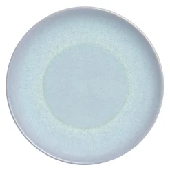 Assiette coupe plate rond bleu porcelaine Ø 24 cm Azure - ACCOLADE Best