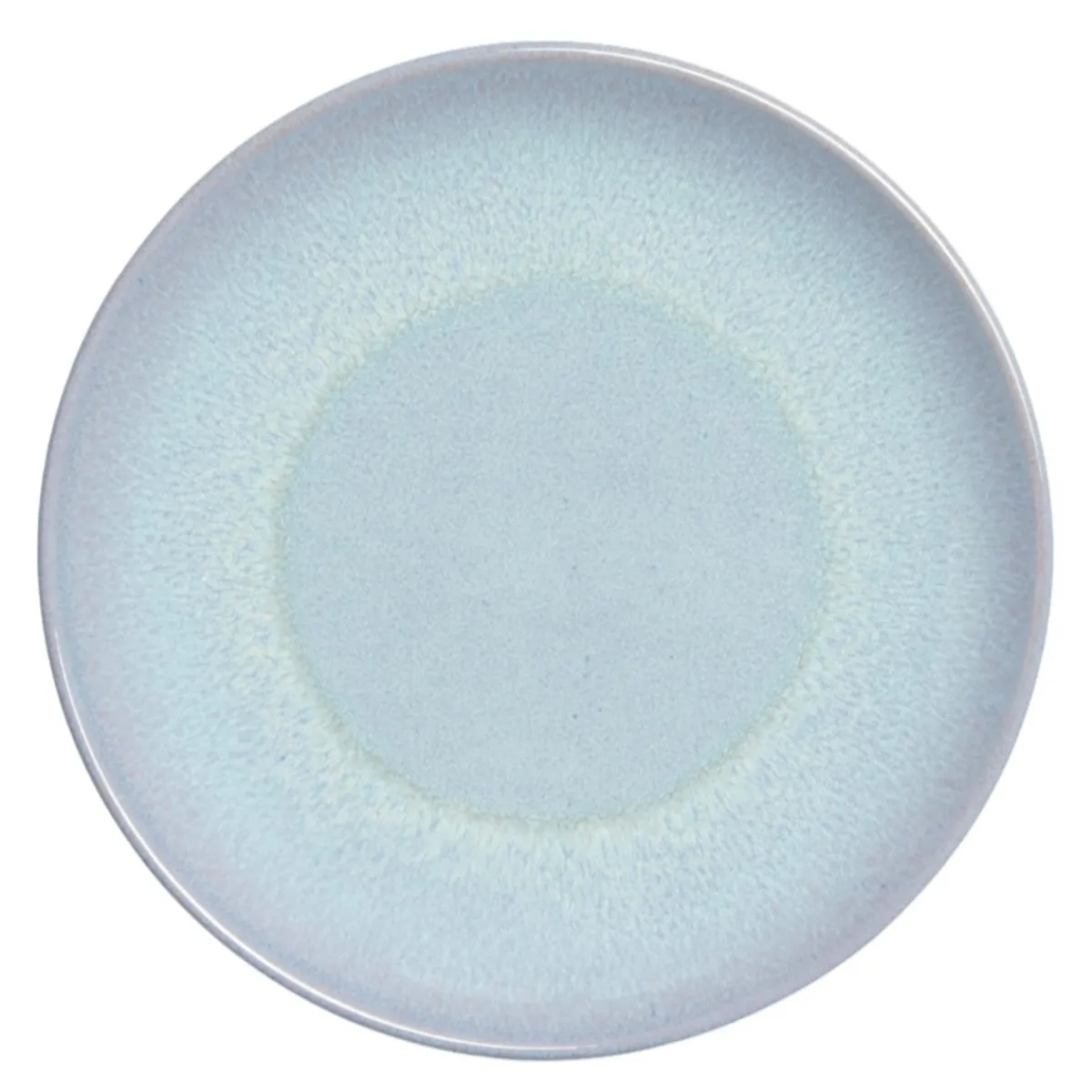 Assiette coupe plate rond bleu porcelaine Ø 24 cm Azure - ACCOLADE Best