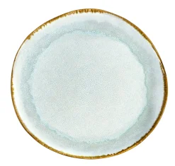 Assiette coupe plate rond bleu grès émaillé Ø 28 cm Shadow - MEDARD DE NOBLAT New