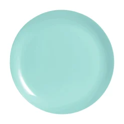 LUMINARC Assiette coupe plate rond bleu verre opal Ø 25 cm Diwali Online