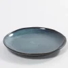 Assiette coupe plate rond bleu terre cuite Ø 22 cm Aqua - SERAX Clearance