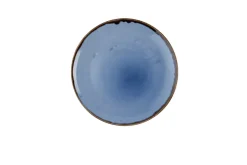 Assiette coupe plate rond bleu indigo porcelaine vitrifiée Ø 16 cm Harvest - DUDSON Best