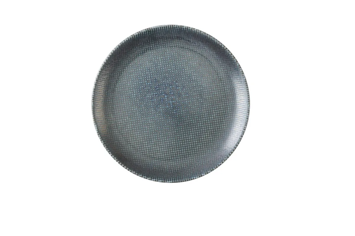 CHURCHILL Assiette coupe plate rond bleu porcelaine vitrifiée Ø 28,8 cm Astro Outlet