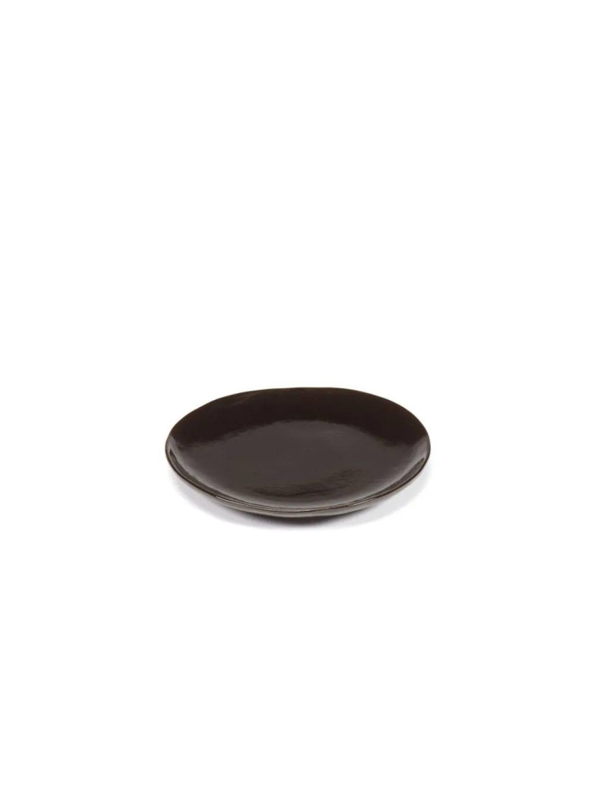 SERAX Assiette coupe plate rond ébène grès émaillé Ø 18 cm La Mère Best