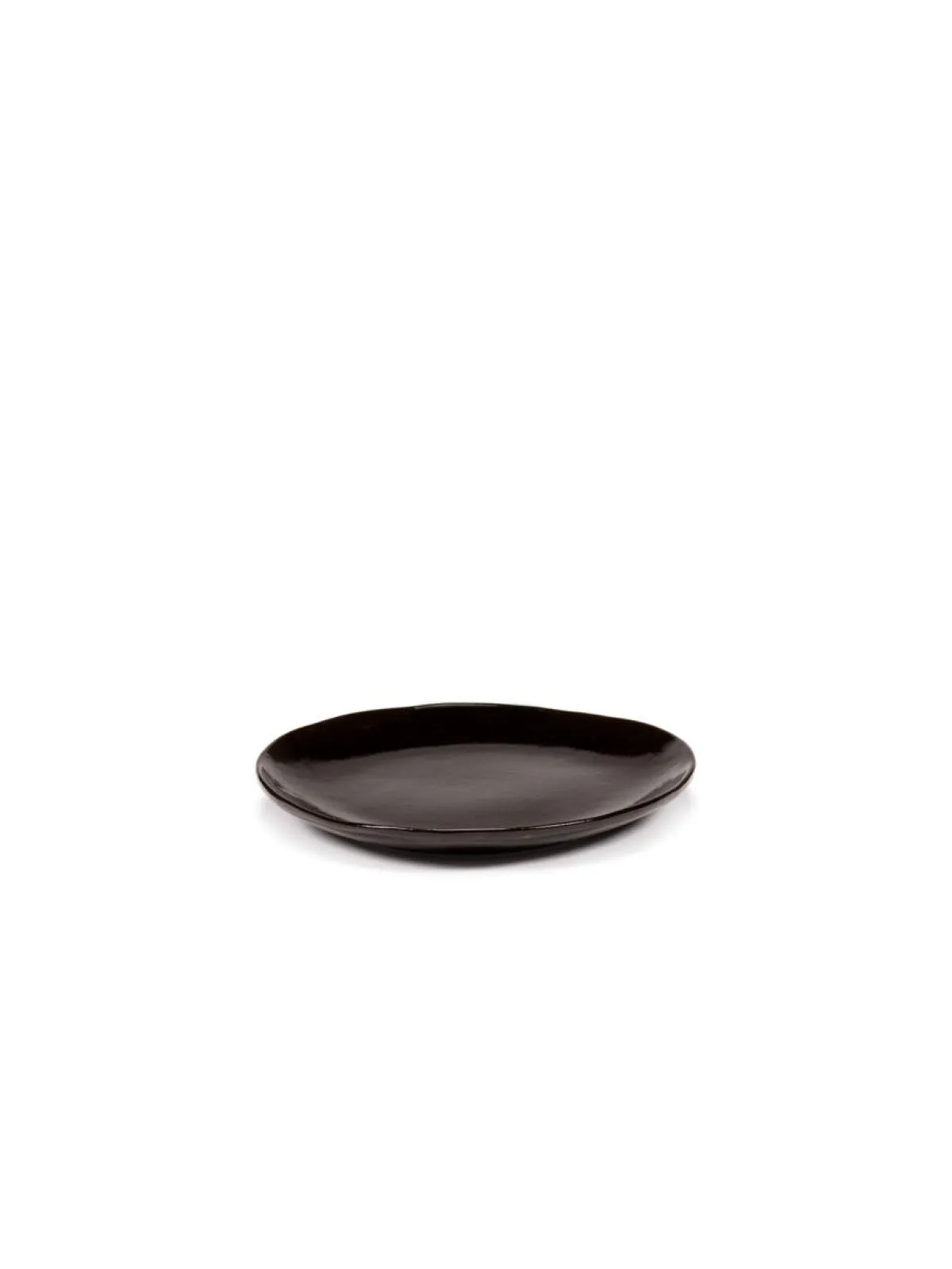 SERAX Assiette coupe plate rond ébène grès émaillé Ø 18 cm La Mère Best
