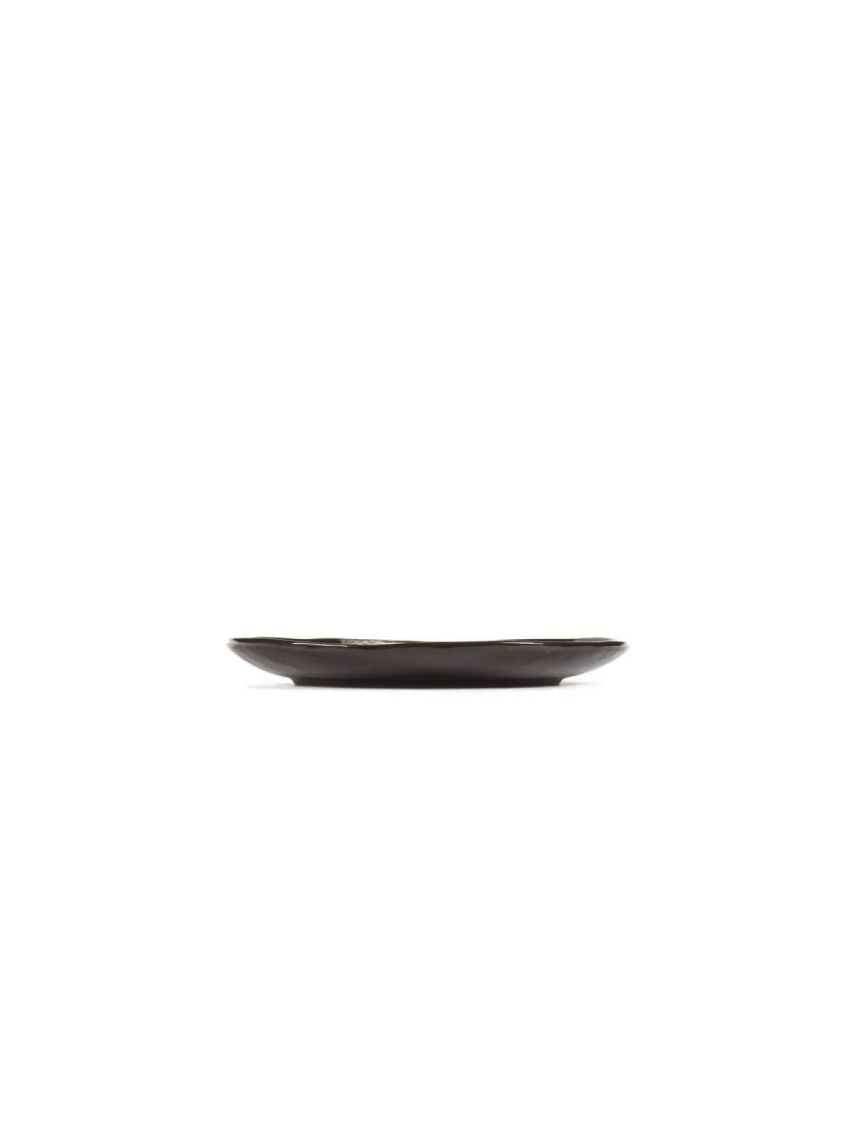 SERAX Assiette coupe plate rond ébène grès émaillé Ø 18 cm La Mère Best