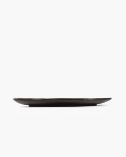 Assiette coupe plate rond ébène grès émaillé Ø 30,5 cm La Mère - SERAX Online