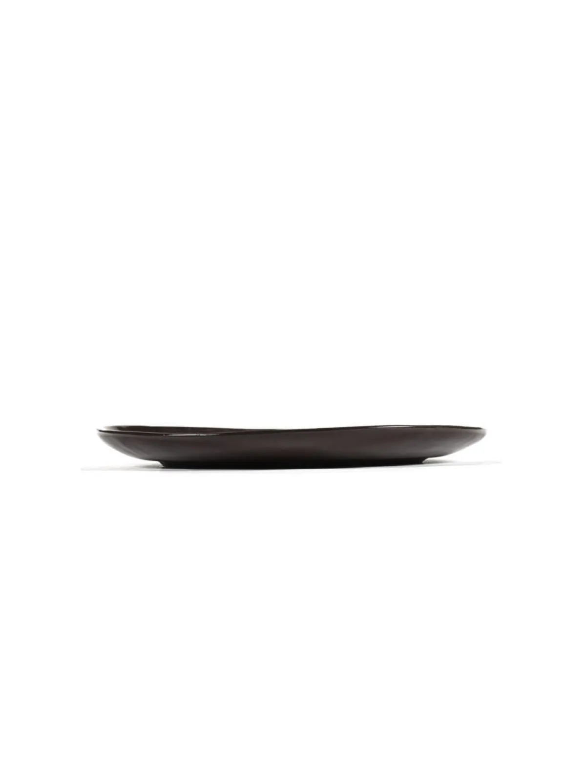 SERAX Assiette coupe plate rond ébène grès émaillé Ø 25 cm La Mère Discount