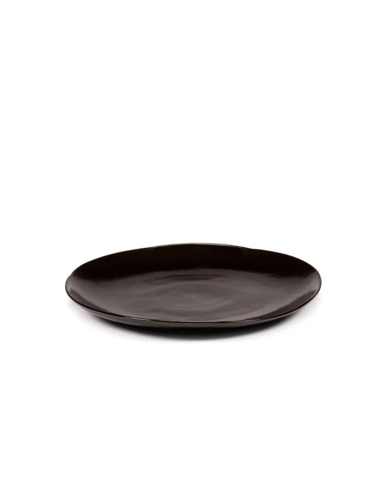 SERAX Assiette coupe plate rond ébène grès émaillé Ø 27 cm La Mère Best