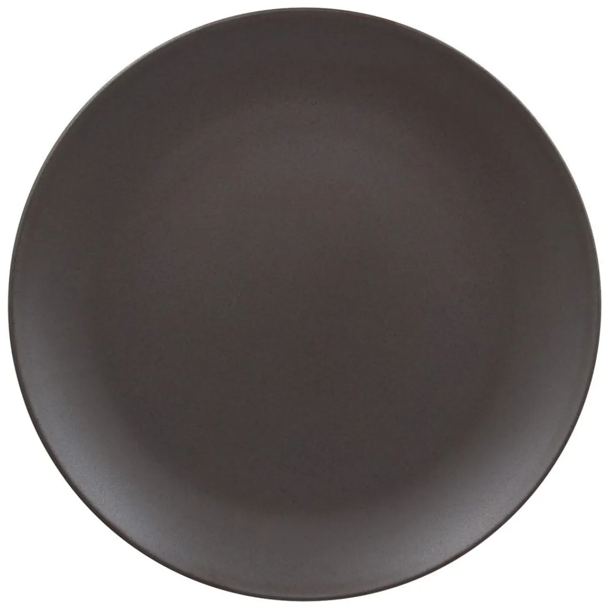 Assiette coupe plate rond brun porcelaine vitrifiée Ø 24 cm Genesis - RAK