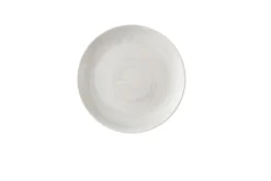 Assiette coupe plate rond Canvas grey porcelaine vitrifiée Ø 26 cm Stonecast Canvas - CHURCHILL Outlet