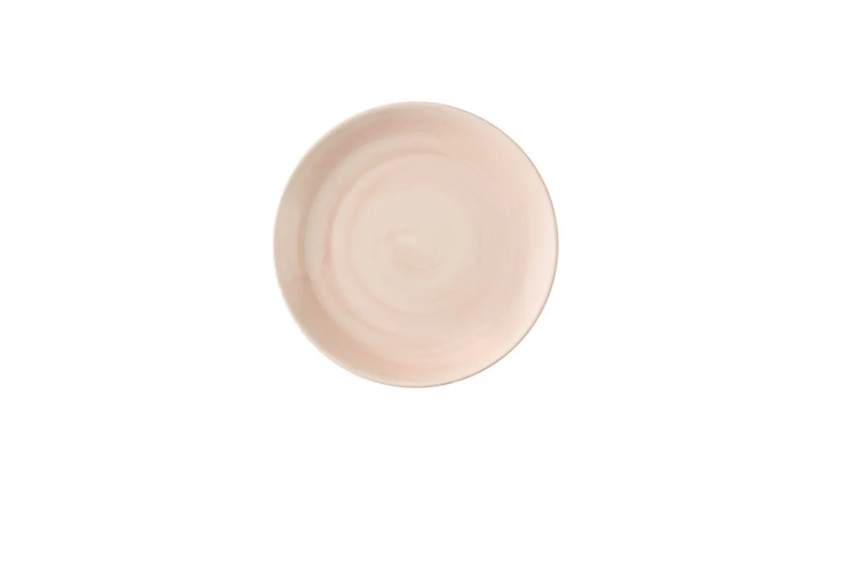 CHURCHILL Assiette coupe plate rond Canvas Coral porcelaine vitrifiée Ø 21,7 cm Stonecast Canvas Best