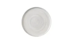 Assiette coupe plate rond Canvas grey porcelaine vitrifiée Ø 26 cm Stonecast Canvas - CHURCHILL