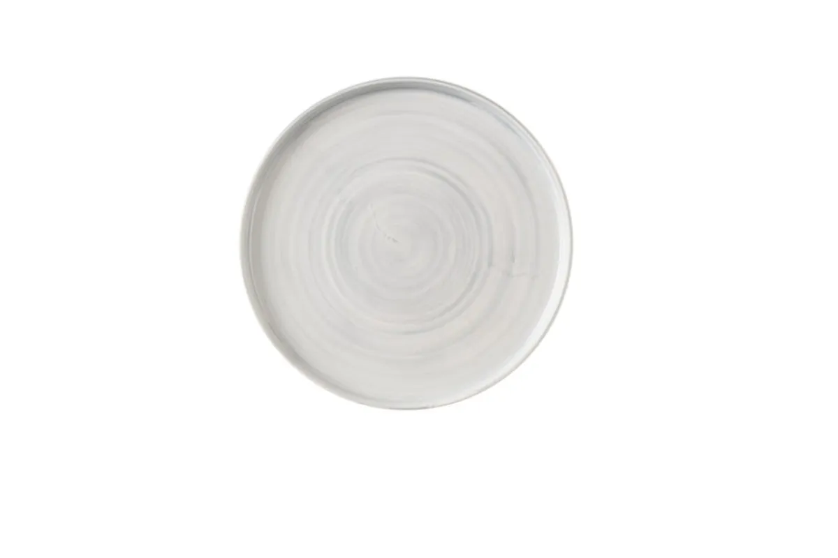 CHURCHILL Assiette coupe plate rond Canvas grey porcelaine vitrifiée Ø 28 cm Stonecast Canvas Hot
