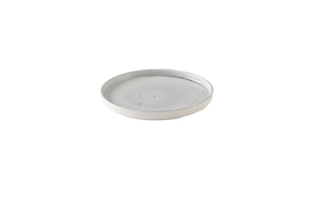 CHURCHILL Assiette coupe plate rond Canvas grey porcelaine vitrifiée Ø 28 cm Stonecast Canvas Hot
