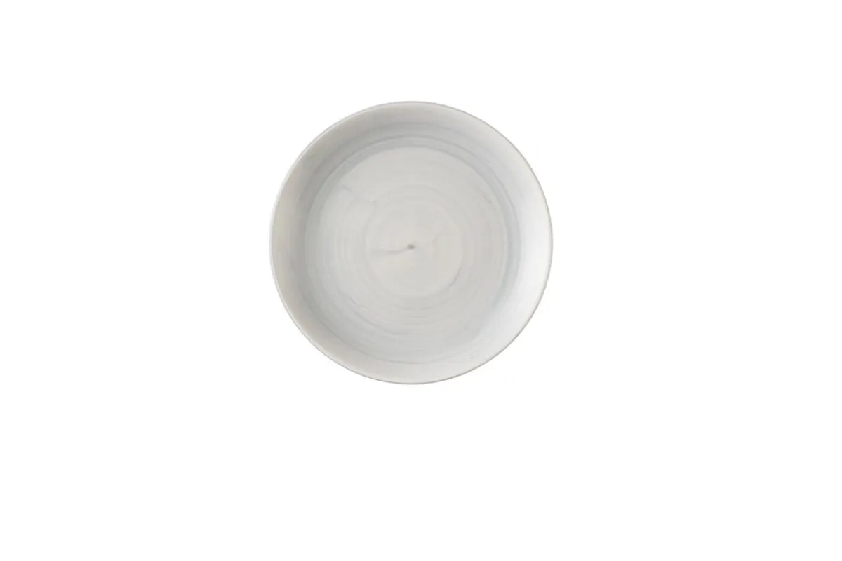 Assiette coupe plate rond Canvas grey porcelaine vitrifiée Ø 28,8 cm Stonecast Canvas - CHURCHILL Best