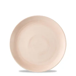 CHURCHILL Assiette coupe plate rond Canvas Coral porcelaine vitrifiée Ø 16,5 cm Stonecast Canvas Outlet