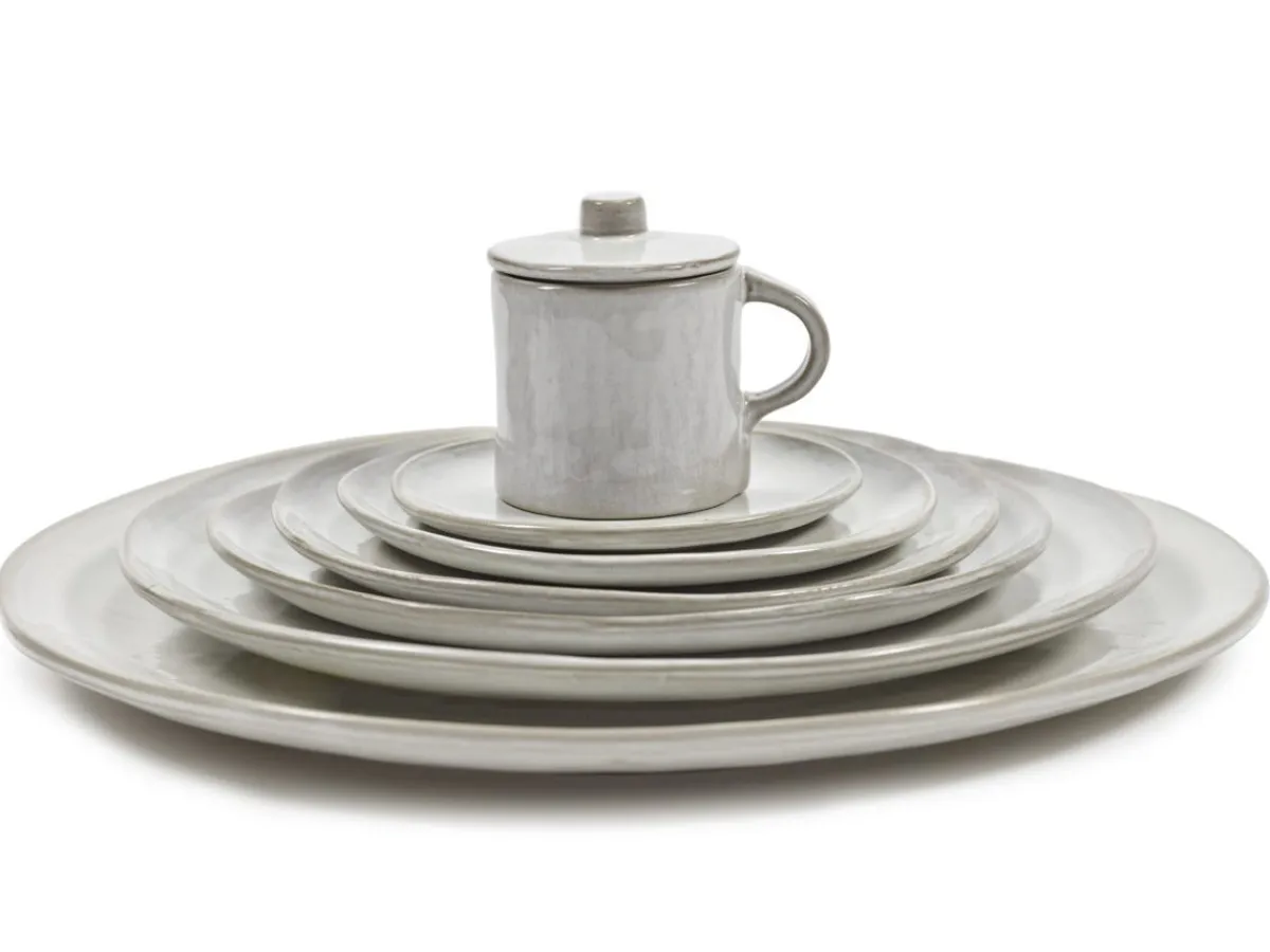 SERAX Assiette coupe plate rond écru grès émaillé Ø 30,5 cm La Mère Clearance