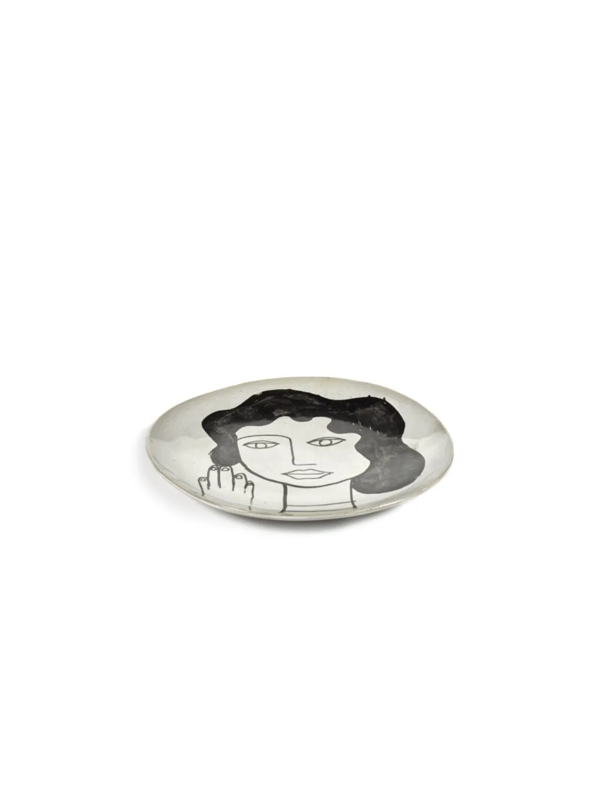 Assiette coupe plate rond écru grès émaillé Ø 20 cm La Mère - SERAX Best
