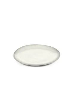 SERAX Assiette coupe plate rond écru grès émaillé Ø 25 cm La Mère Discount
