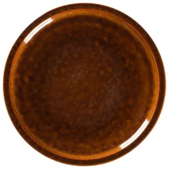 Assiette coupe plate rond cuivre porcelaine vitrifiée Ø 27,5 cm stone Ease - RAK Online