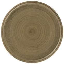 RAK Assiette coupe plate rond Dark Brown porcelaine vitrifiée Ø 27,5 cm Selva