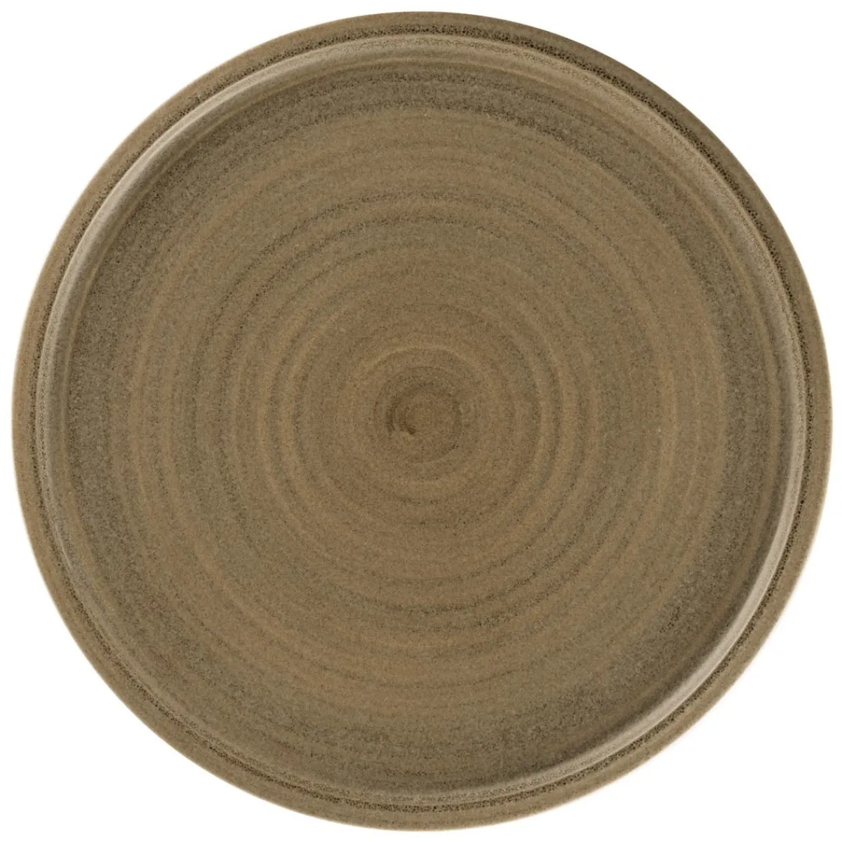 RAK Assiette coupe plate rond Dark Brown porcelaine vitrifiée Ø 27,5 cm Selva
