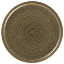 RAK Assiette coupe plate rond Dark Brown porcelaine vitrifiée Ø 20,4 cm Selva Hot