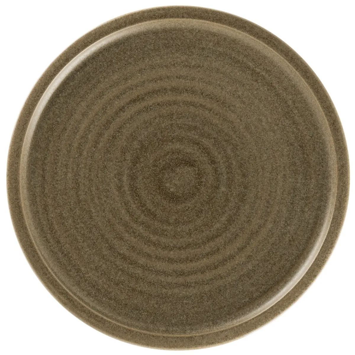RAK Assiette coupe plate rond Dark Brown porcelaine vitrifiée Ø 20,4 cm Selva Hot