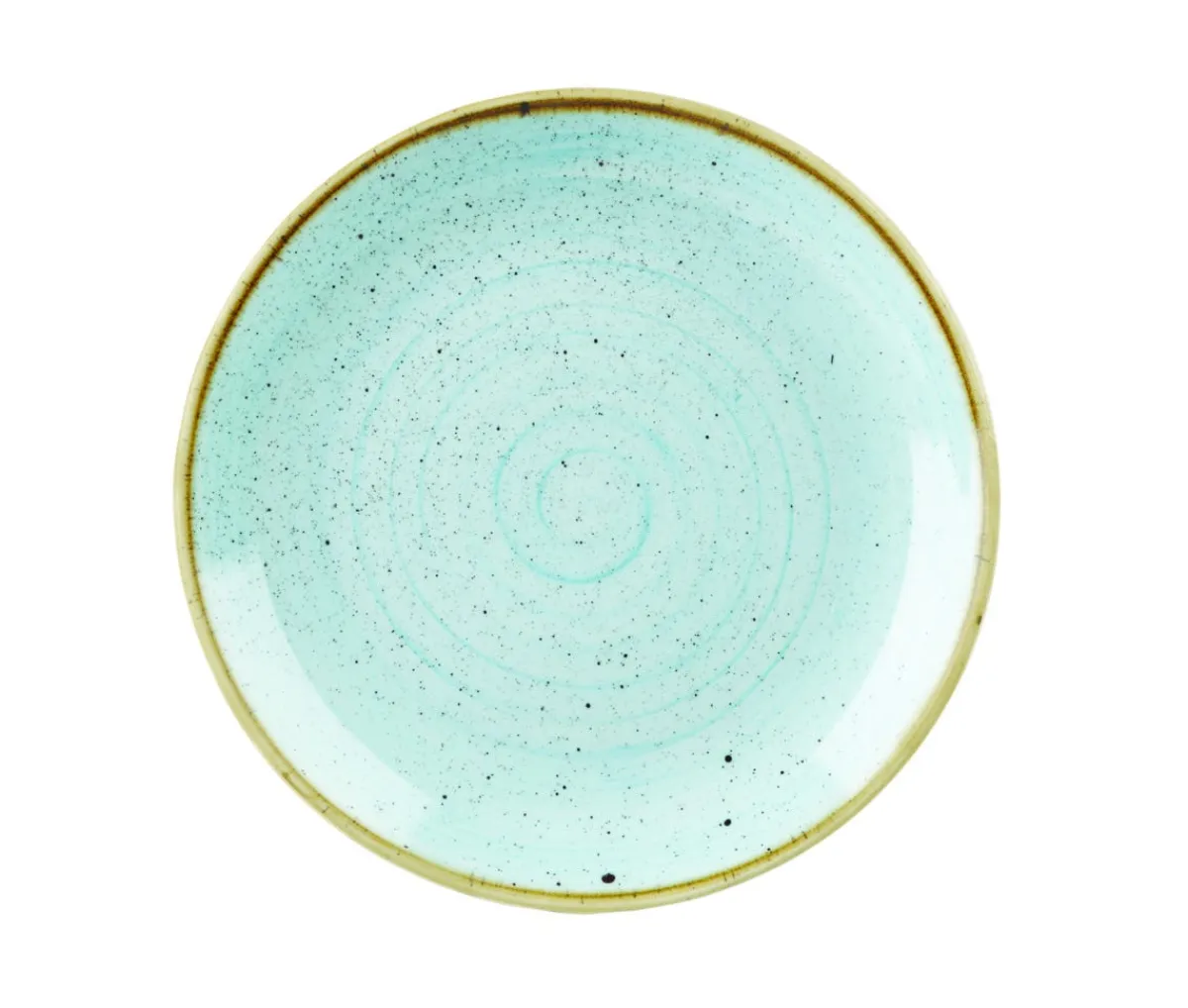Assiette coupe plate rond duck egg porcelaine vitrifiée Ø 27 cm Evolve Stonecast - CHURCHILL Clearance