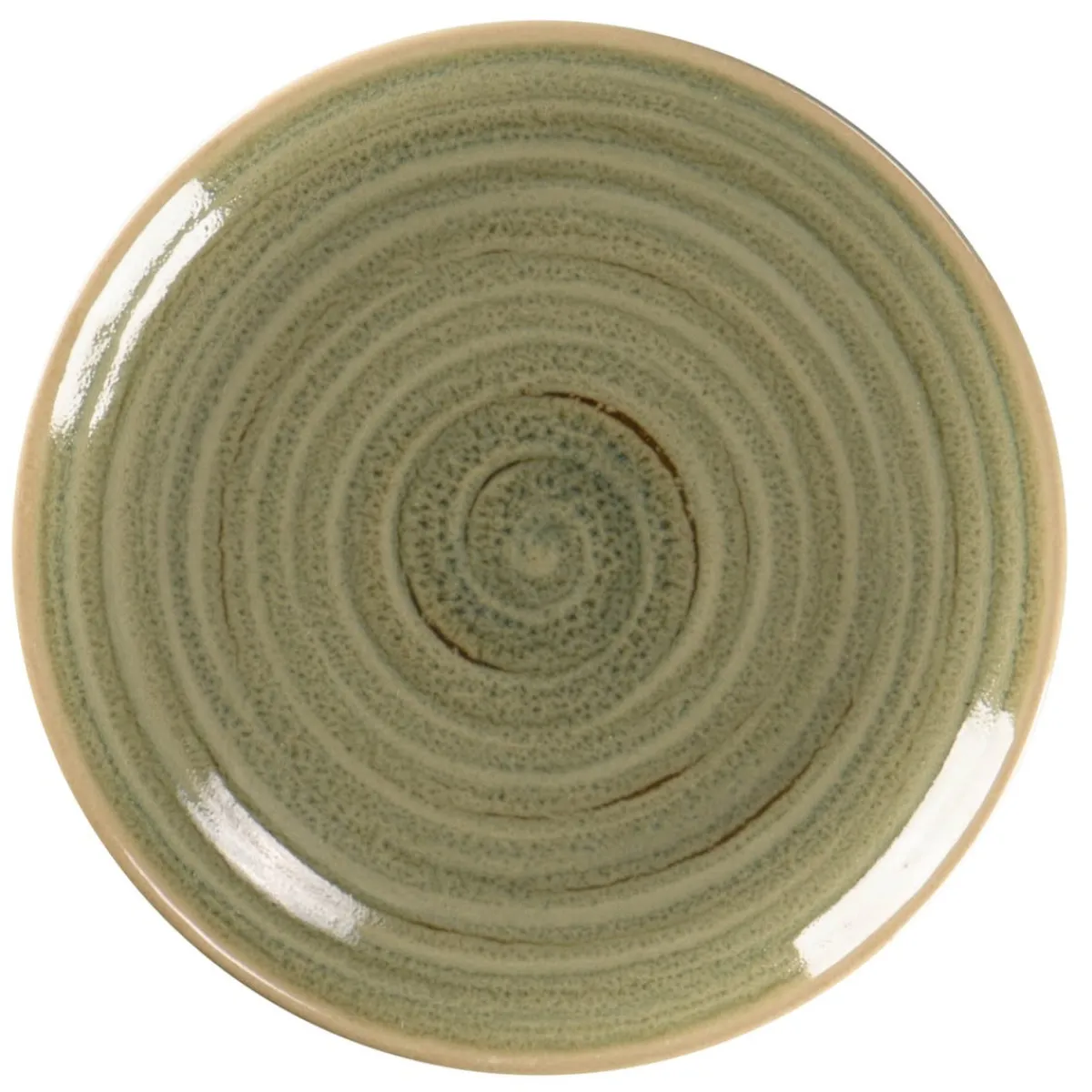 RAK Assiette coupe plate rond Emerald porcelaine vitrifiée Ø 15 cm stone Spot Best