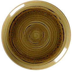 RAK Assiette coupe plate rond Garnet porcelaine vitrifiée Ø 20,9 cm stone Spot New