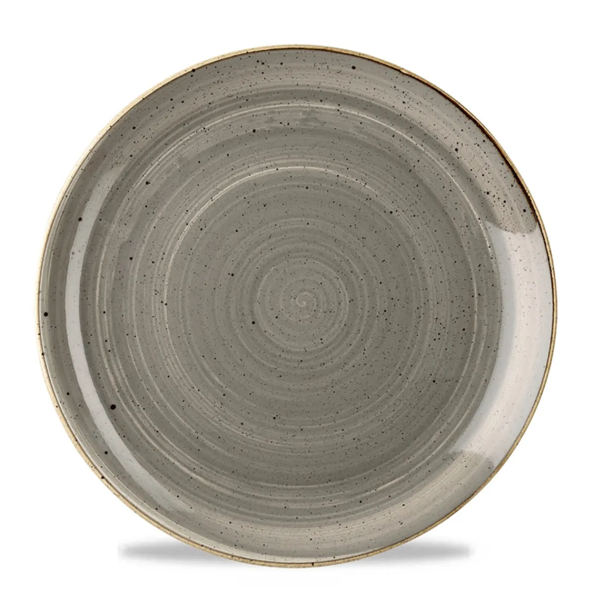 CHURCHILL Assiette coupe plate rond gris porcelaine vitrifiée Ø 27 cm Evolve Stonecast Clearance